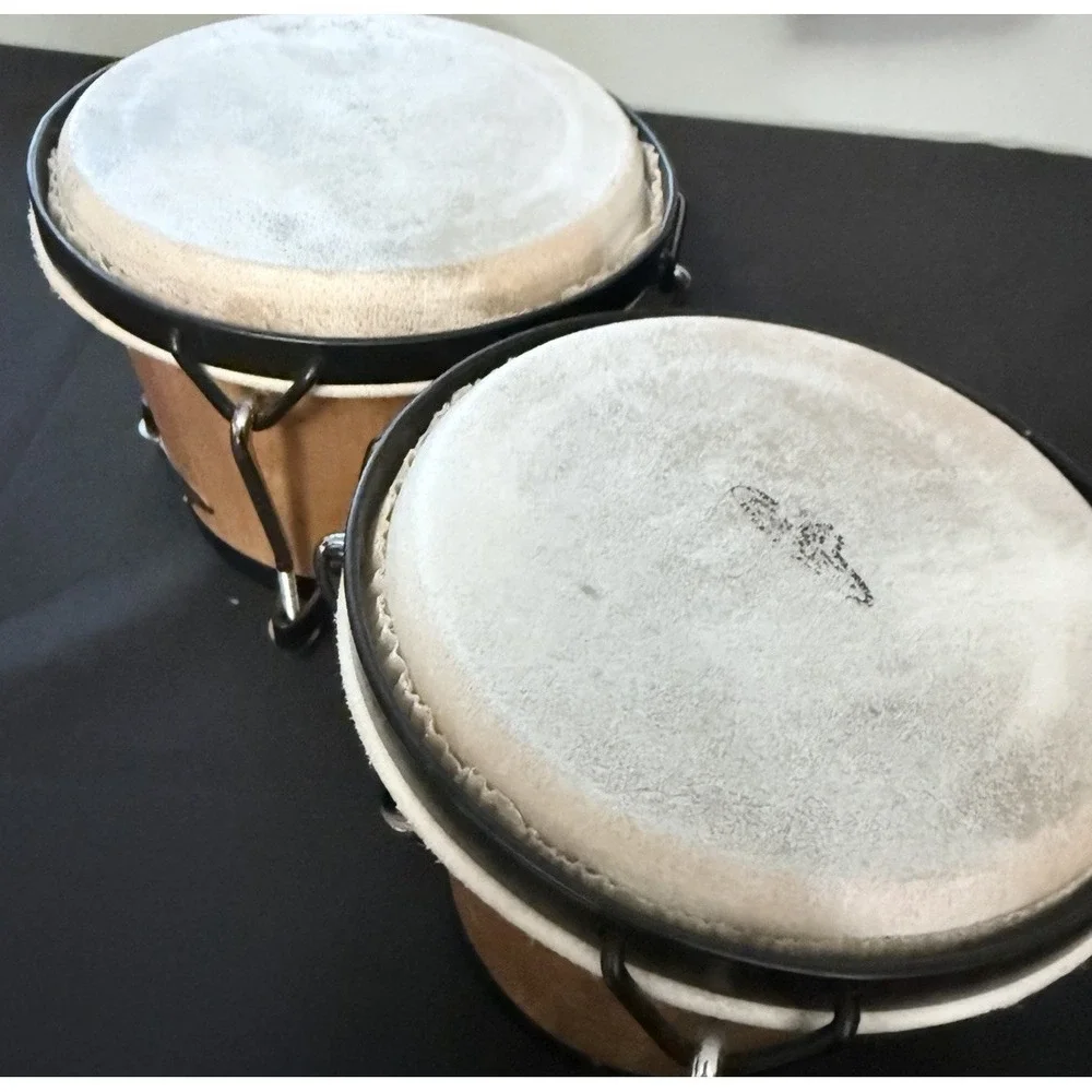 LP Latin Percussion  Bongos Wood Percussion Drum Set